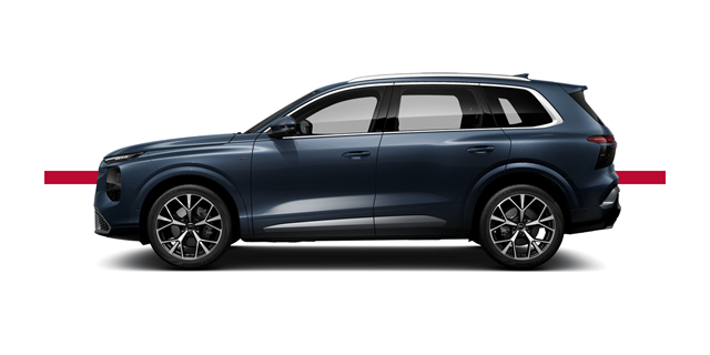Modellfreisteller des Audi Q7 in Seitenansicht 