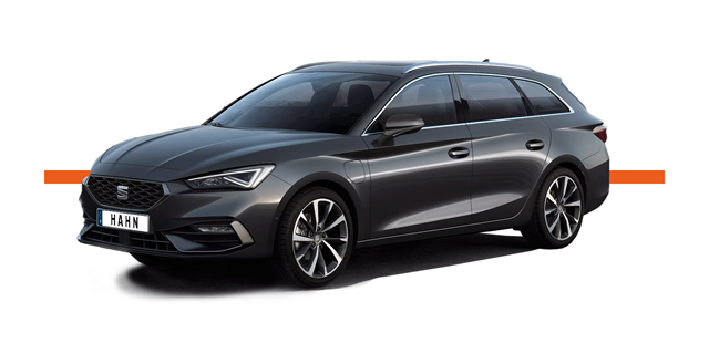 Modellfreisteller des SEAT Leon Sportstourer in Seitenansicht 