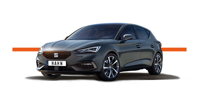 Modellfreisteller des SEAT Leon in Seitenansicht 