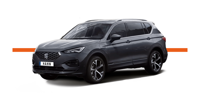 Modellfreisteller des SEAT Tarraco in Seitenansicht 