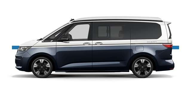 Modellfreisteller des Volkswagen California in Seitenansicht