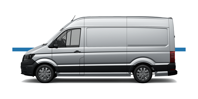 Modellfreisteller des Volkswagen Crater in Seitenansicht