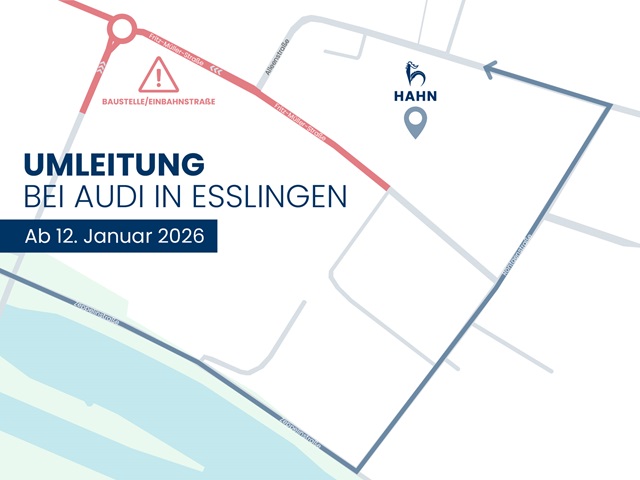 Umleitung Audi Esslingen Hahn