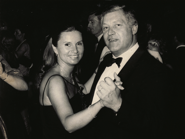 Otto Hahn und seine Frau.